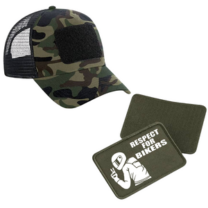 Schildkappe mit Respect for Bikers Patch