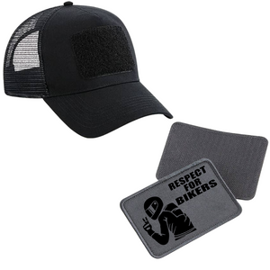 Schildkappe mit Respect for Bikers Patch