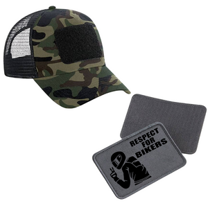 Schildkappe mit Respect for Bikers Patch