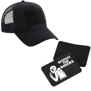 Schildkappe mit Respect for Bikers Patch