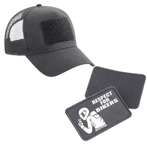 Schildkappe mit Respect for Bikers Patch