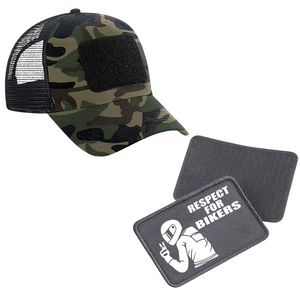 Schildkappe mit Respect for Bikers Patch