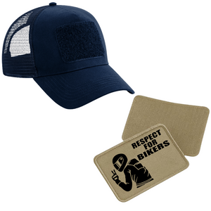 Schildkappe mit Respect for Bikers Patch