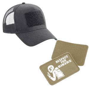 Schildkappe mit Respect for Bikers Patch