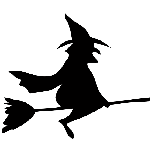 witch on a broom