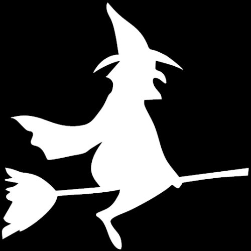 witch on a broom