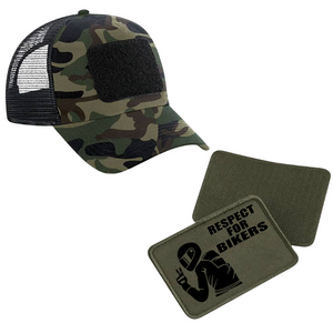 Schildkappe mit Respect for Bikers Patch