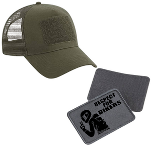 Schildkappe mit Respect for Bikers Patch