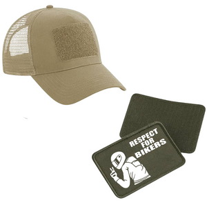 Schildkappe mit Respect for Bikers Patch