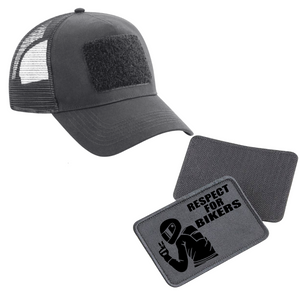 Schildkappe mit Respect for Bikers Patch