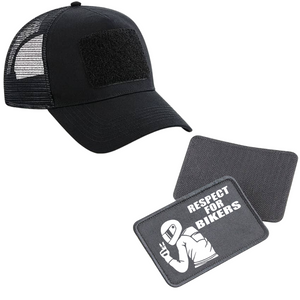 Schildkappe mit Respect for Bikers Patch