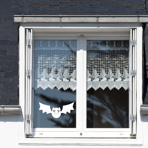 bat with a laughing face