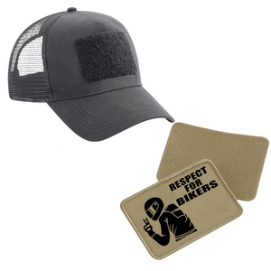 Schildkappe mit Respect for Bikers Patch