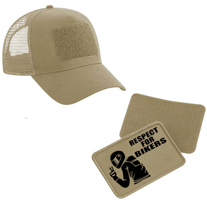 Schildkappe mit Respect for Bikers Patch