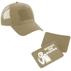 Schildkappe mit Respect for Bikers Patch