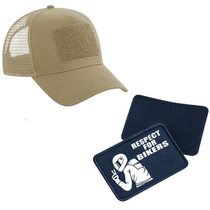 Schildkappe mit Respect for Bikers Patch