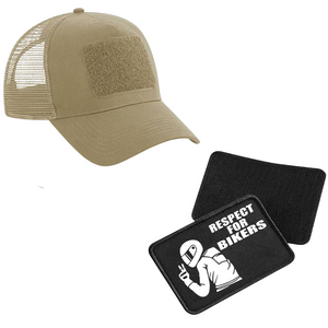 Schildkappe mit Respect for Bikers Patch