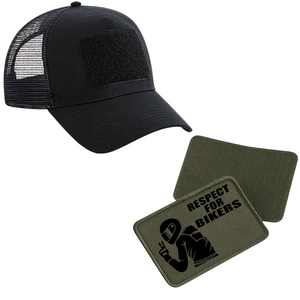 Schildkappe mit Respect for Bikers Patch